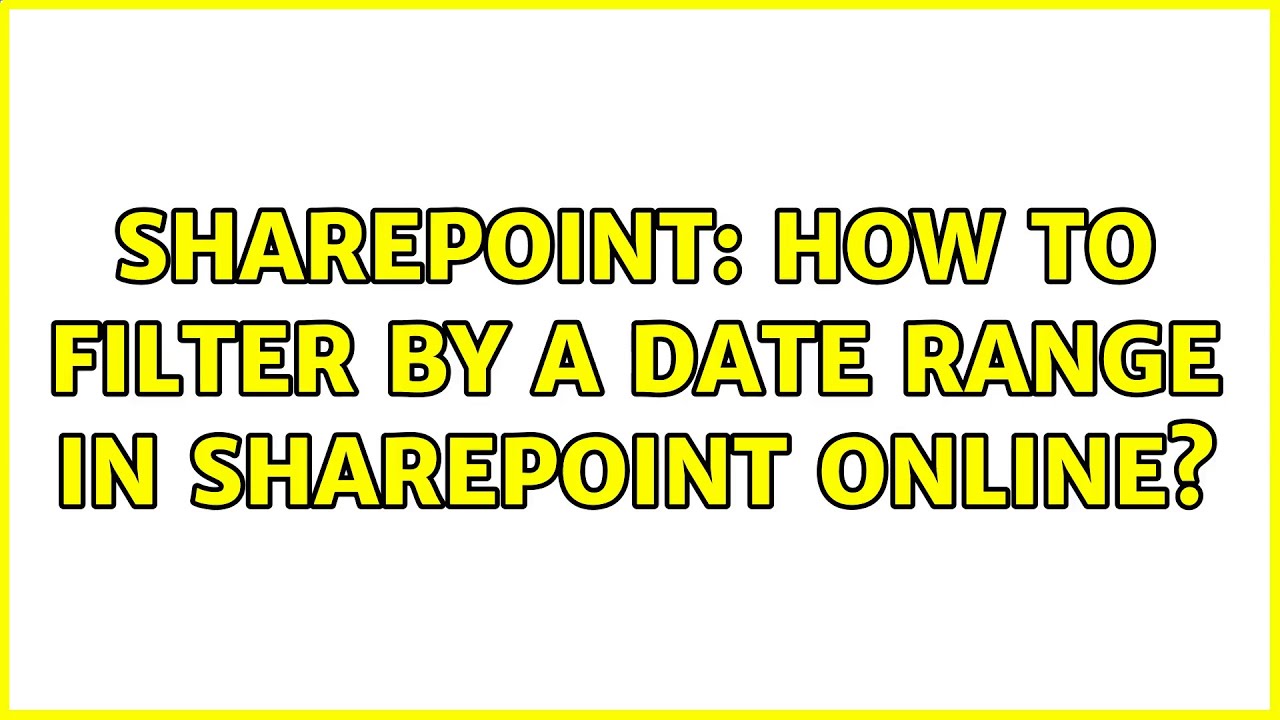 Sharepoint List Filter By Month Sharepoint List Filter By Month