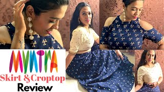 Ethnic crop tops myntra Clearance