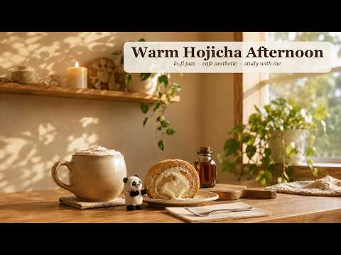 Playlist 🎧 Warm Hojicha Afternoon | lo-fi jazz · cafe aesthetic · study with me