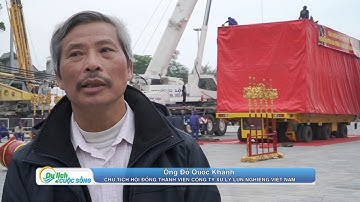 DI DỜI TƯỢNG ĐỨC ÔNG TRẦN QUỐC TẢNG TẠI ĐỀN CỬA ÔNG TP CẨM PHẢ LÊN ĐỈNH NÚI