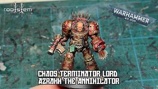 How to Paint Azrakh the Annihilator Khorne Chaos Terminator Lord