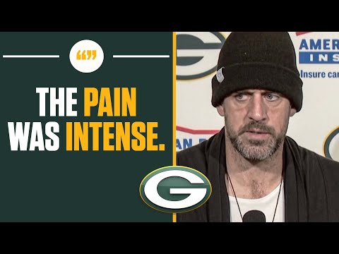 Aaron rodgers describes injury + plans for rest of season after loss to eagles i full interivew