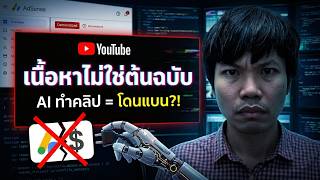 เตือนด่วน ช่อง AI โดนปิดสร้างรายได้ เนื้อหาไม่ใช่ต้นฉบับ พลาดตรงไหน จากเคสจริง