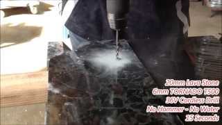 Porcelain Drill Bit   20mm Lava Stone TORNADO