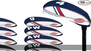 Craftsman Golf US Flag Neoprene Golf Club Head Cover Wedge Iron Protective Headcover for Callaway,