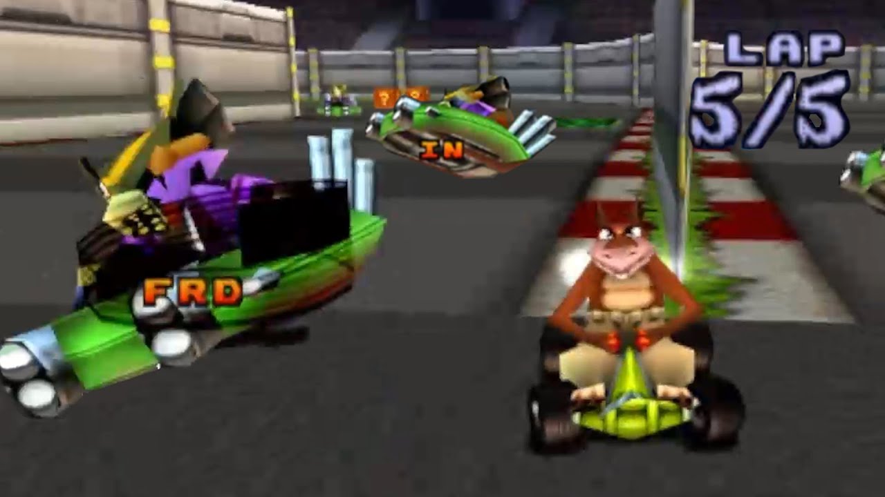 CTR Speedrun but the AI are Humans trying to troll me