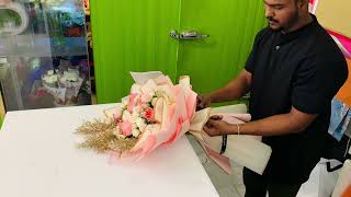 How To Wrap Trending Colour Mix Flower Bouquet.||VIP Bouquet Idea.||Lovely Gift||​⁠@elegantflowers
