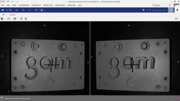 V8 SR1 - ATOS 3D scanning automatic exposure time