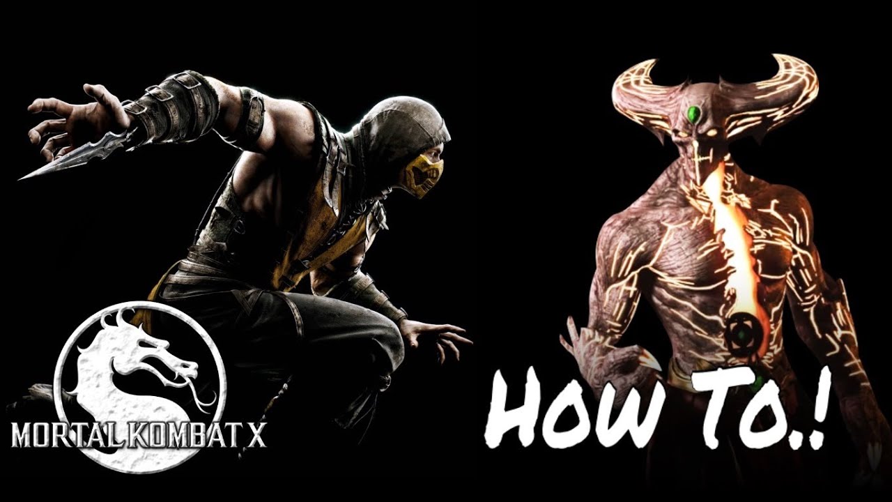 Mortal Kombat X How to Beat Corrupted Shinnok with Scorpion on Hard