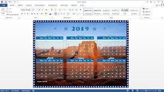 Microsoft word tutorial | How to Make a 1-Page Calendar 6 Months in MS Word screenshot 5