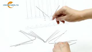 DIY Stainless steel bird spike