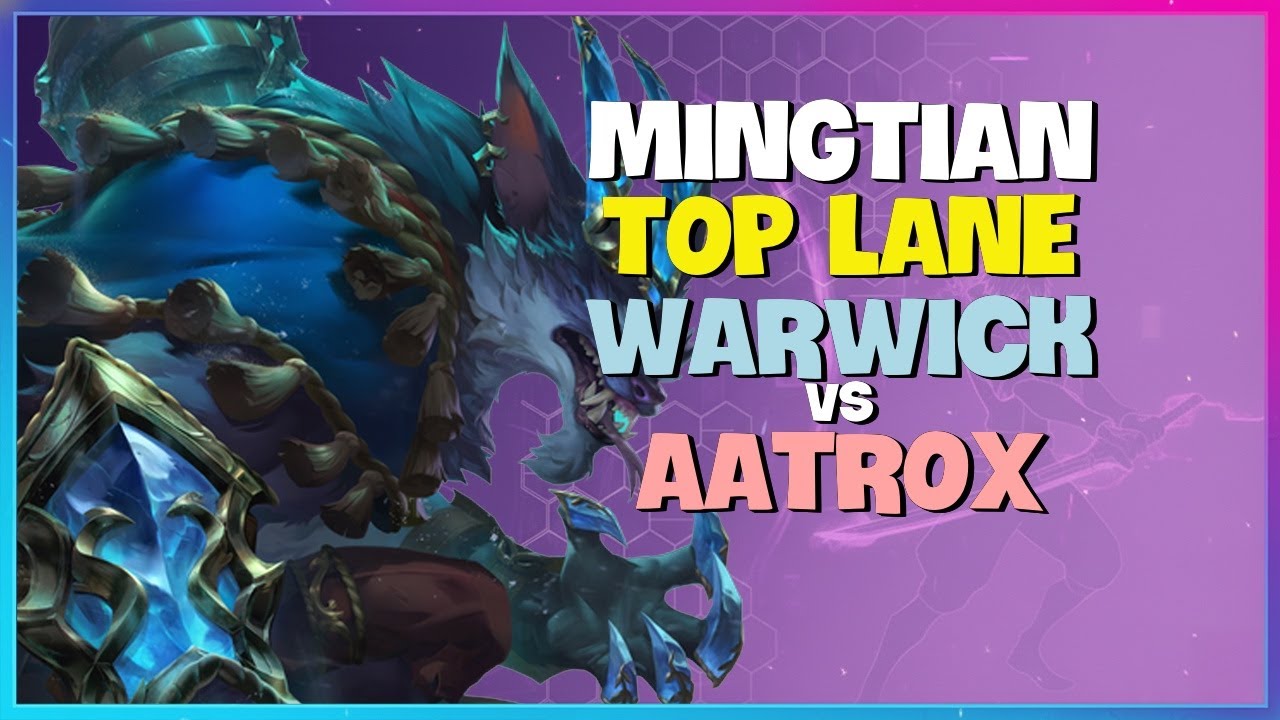 MingTian Rank 1 Challenger Warwick Top Lane Mechanics Breakdown Engsub
