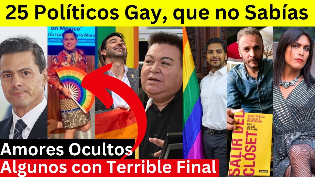 25 Políticos gay que a lo mejor no sabías Sus Amores Ocultos YouTube