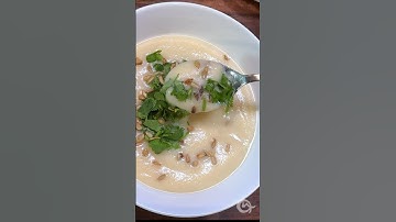 Silky and Creamy Cauliflower Soup #cauliflower #soupseason #shorts