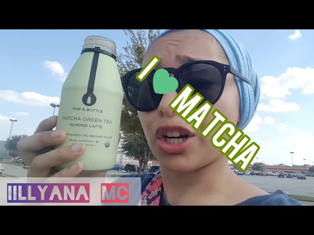 Pop & Bottle Matcha Green Tea Almond Milk Latte, Refrigerated