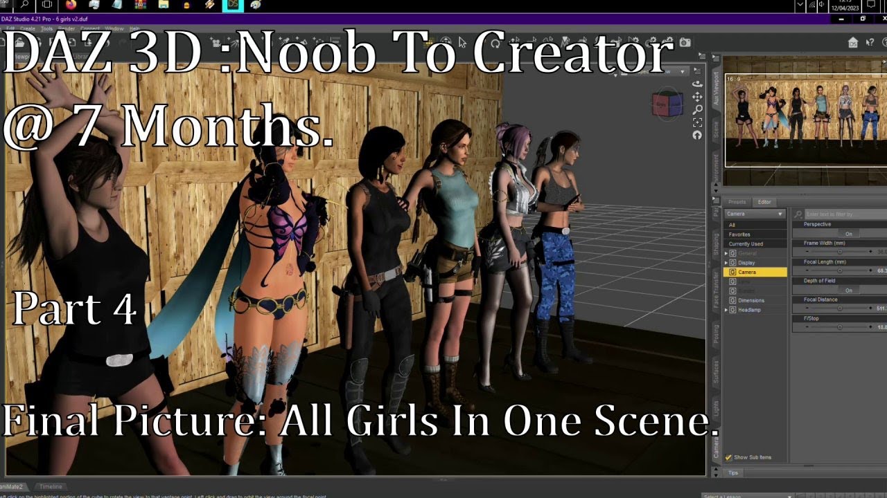 DAZ 3D : Making a Scene 4 : The Final Picture : Time Lapse. - YouTube