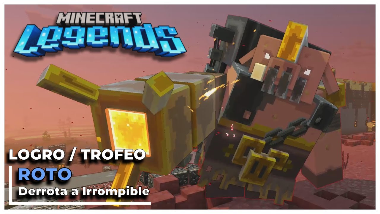 Minecraft Legends: Logro/Trofeo Roto - YouTube