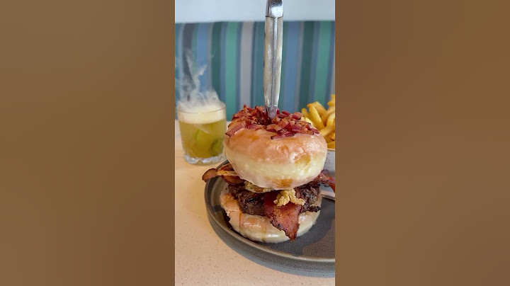GM Double Doughnut Burger @thegreatmaple
