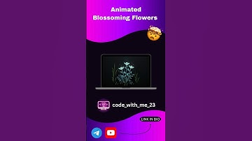 Animated Blossoming Flowers using HTML & CSS 🌸 | Beautiful UI Animation ✨