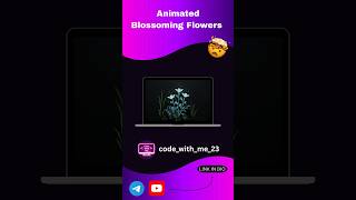 Animated Blossoming Flowers using HTML & CSS 🌸 | Beautiful UI Animation ✨