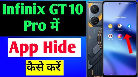 infinix GT 10 Pro me app hide kaise kare | infinix GT 10 Pro app hide setting