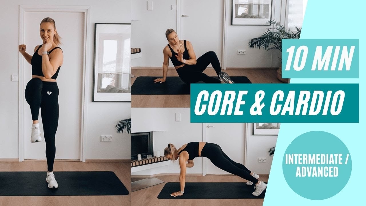 10 MIN BURNING CORE & CARDIO WORKOUT - No Repeat, No Equipment