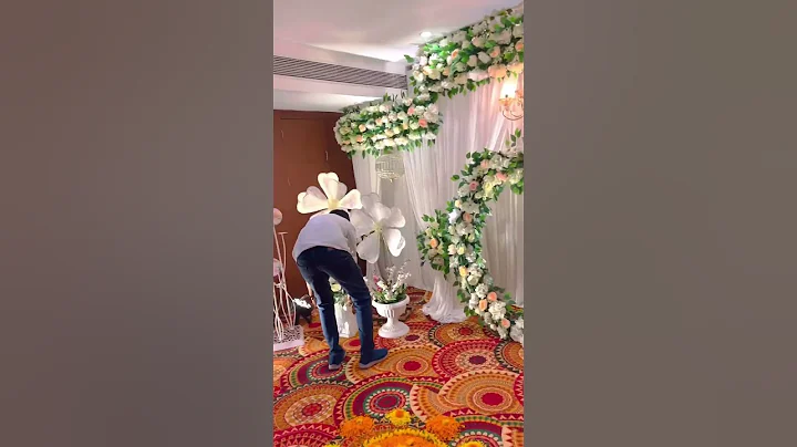 Engagement stage decor #shorts #ytshorts  #decoration