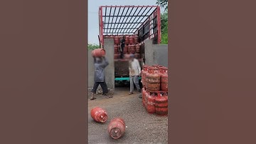 LPG Cylinder Load Unload Process #indane #sdms #iocl #lpgcylinder #shorts #viralshorts