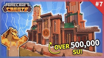 I Built a MASSIVE POWER PLANT in Minecraft Create Mod! [#7]