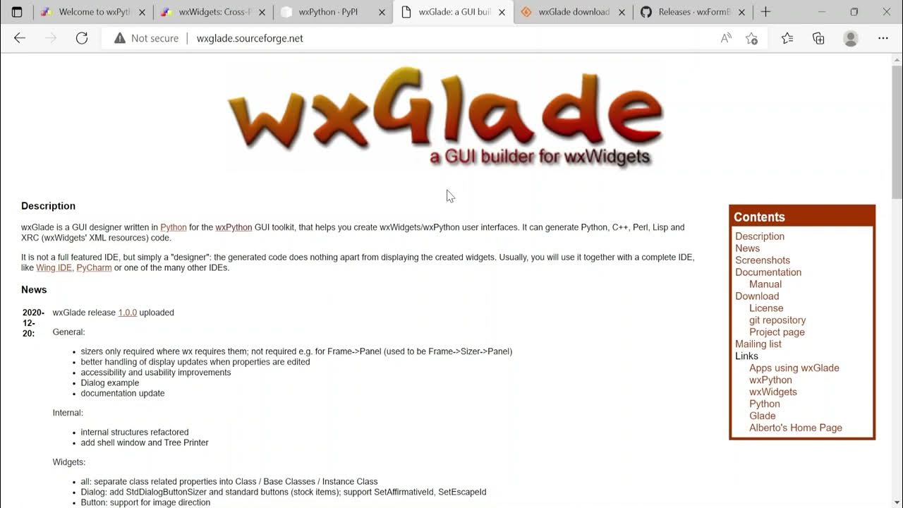 1 Introduction to wxPython and wxGlade (wxPython Tutorial) - YouTube