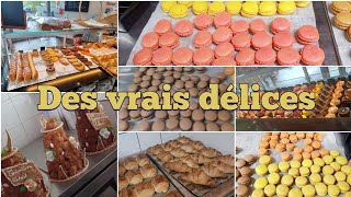 فيديو قصير في محل الحلويات الفرنسية Boulangerie pâtisserie française2021/ وصفات ألدى