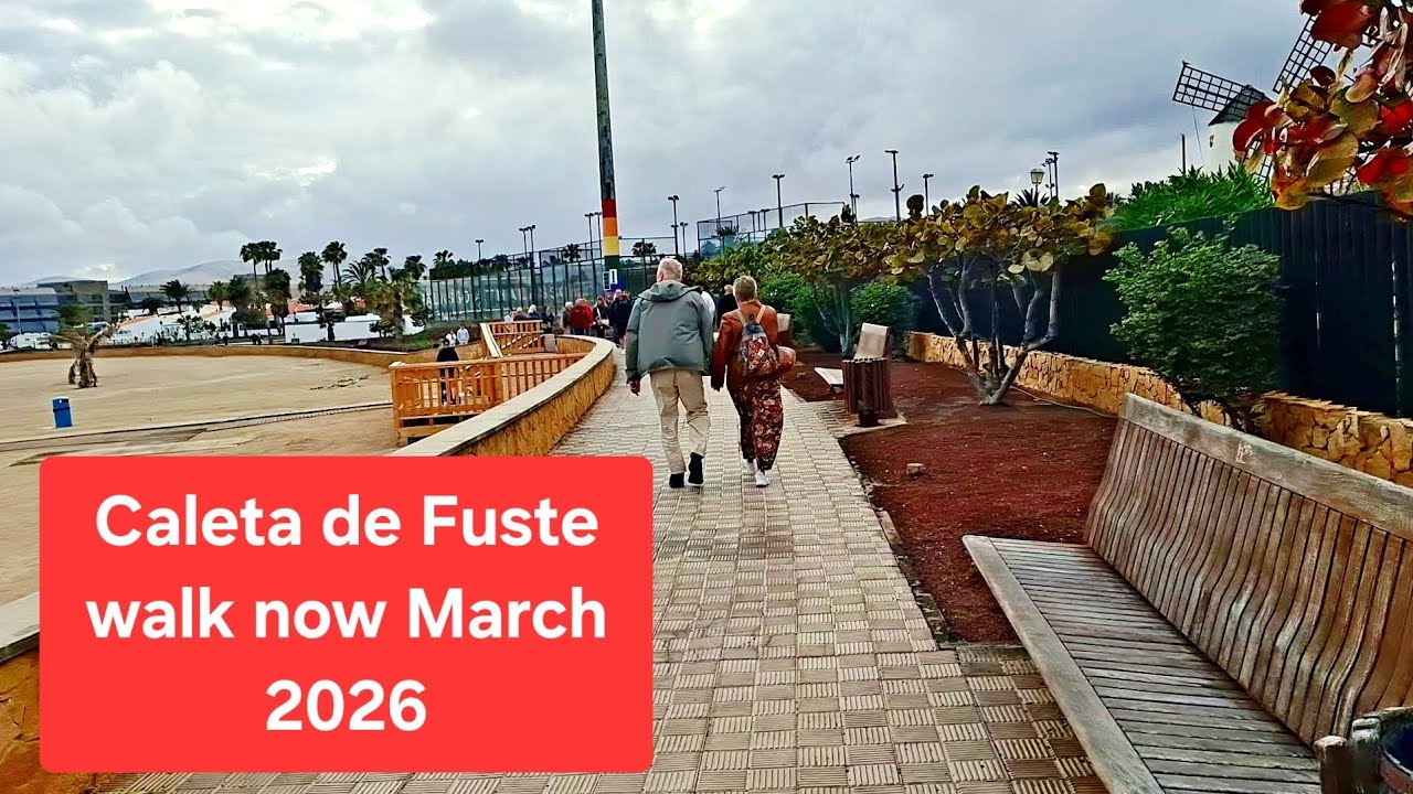 A walk after it rained on Caleta de Fuste. Fuerteventura in March
