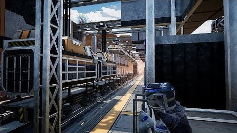 Satisfactory Walk Through - Desert Ep109 - Building - Back and Forth on the Train