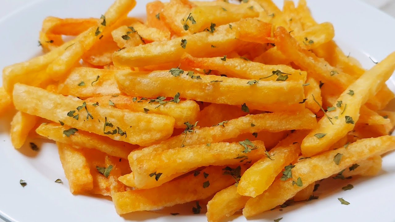 French fries McDonald’s style homemade. Incredibly easy and yummy. 