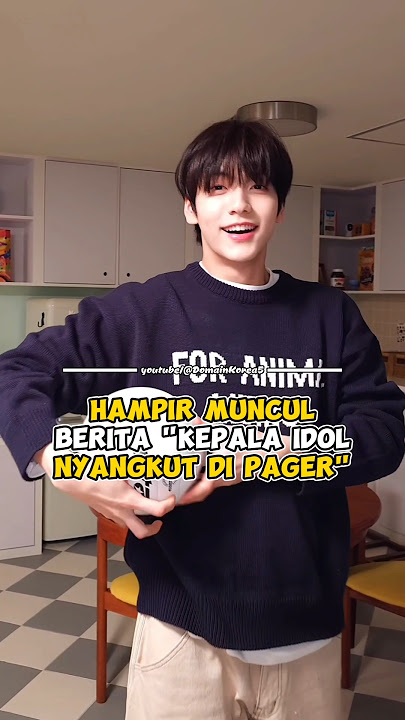 Hampir Muncul Berita Kepala Idol Nyangkut di Pager #kpop #shorts