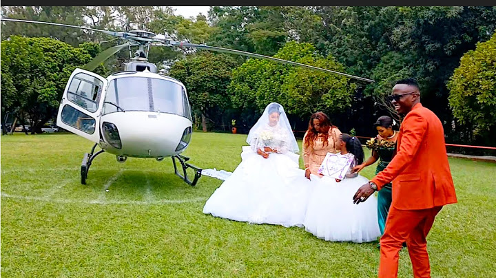 FORTUNE MWIKALI WEDS JOEL IN A COLORFUL WEDDING | LANDING IN A HELICOPTER
