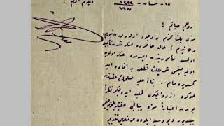 Osmanlıca Evlilik Teklifi Mektubu