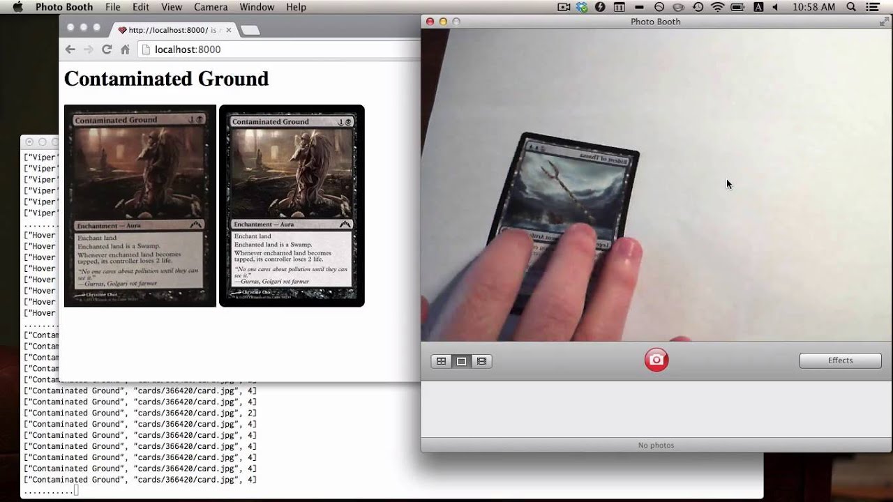 Magic Card Scanner progress YouTube