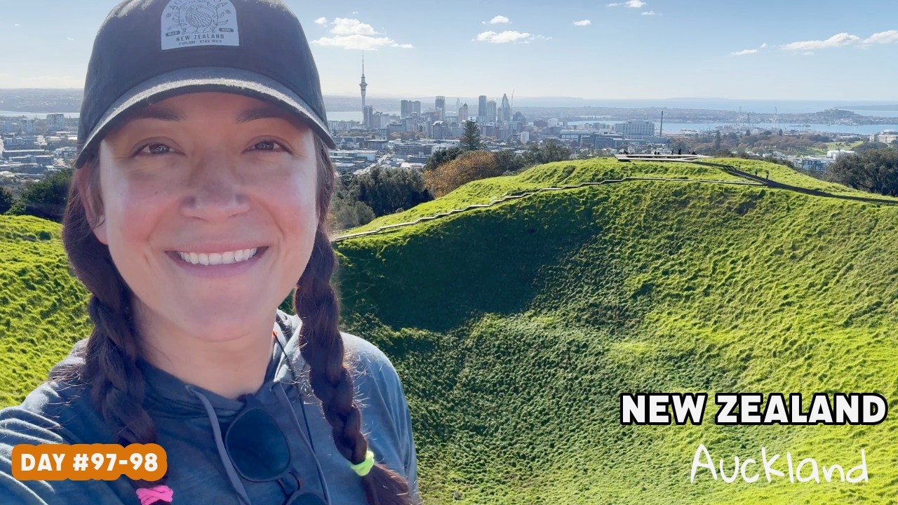 Saying goodbye to New Zealand from Auckland | Maungawhau / Mount Eden | Tourist Travel Adventures