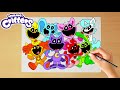 How to draw all smiling critters together  poppy playtime chapter 3 easy drawing
