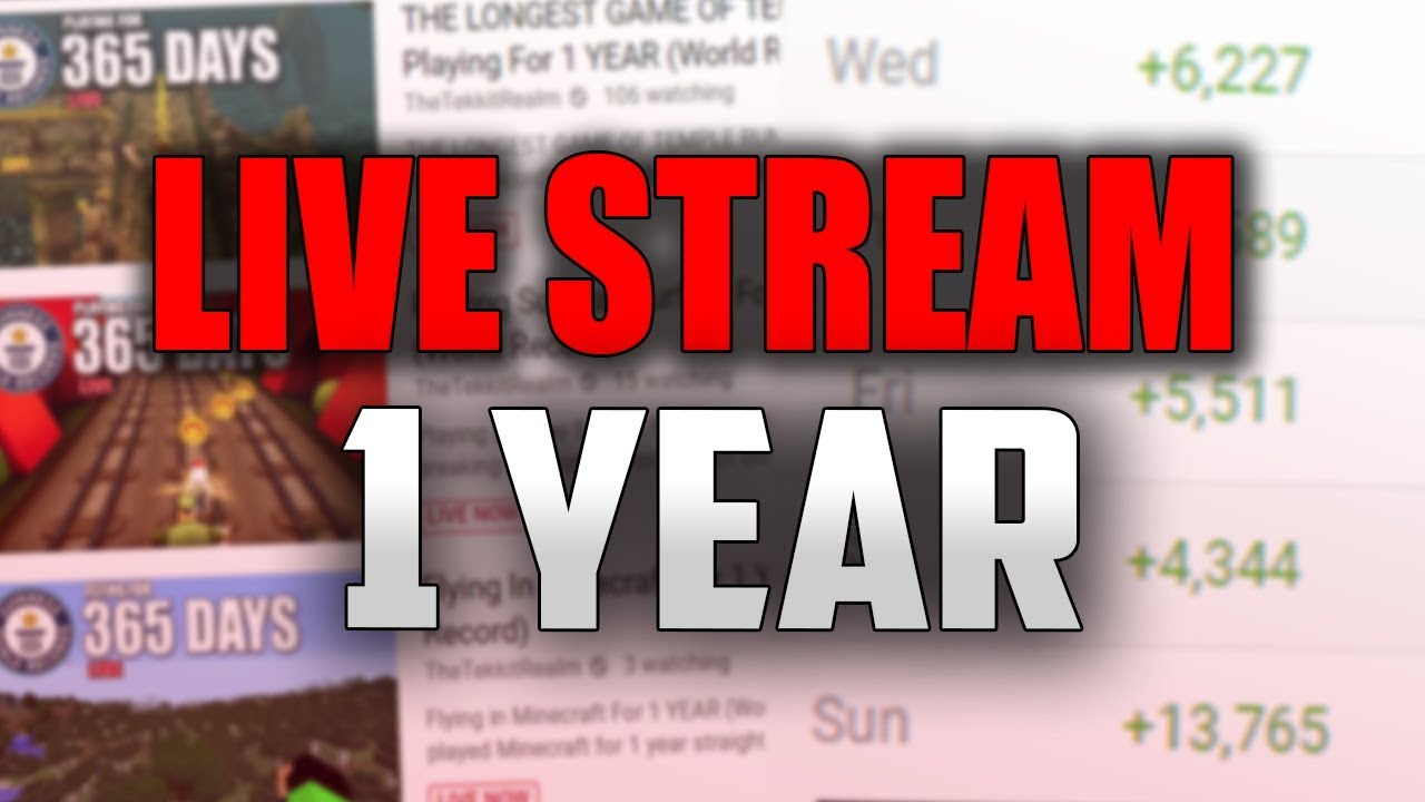 How To Live Stream On YouTube For 1 YEAR - YouTube