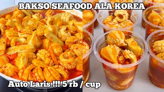 BAKSO SEAFOOD ALA KOREA AUTO CUAN BANGET JUALAN INI 😍