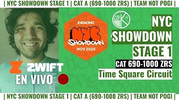Stage 1: NYC Showdown: Times Square Circuit || Advanced