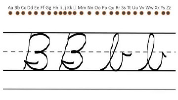 Cursive Letters Video Tutorials (13 of 33) B b