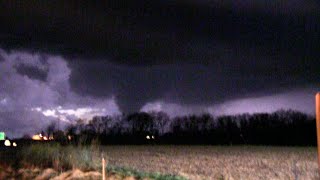 3/15/2016 Storm Chase Reup: Glimpse of Trivoli/Hanna City, IL Tornado, Siren Ambiance + Lightning