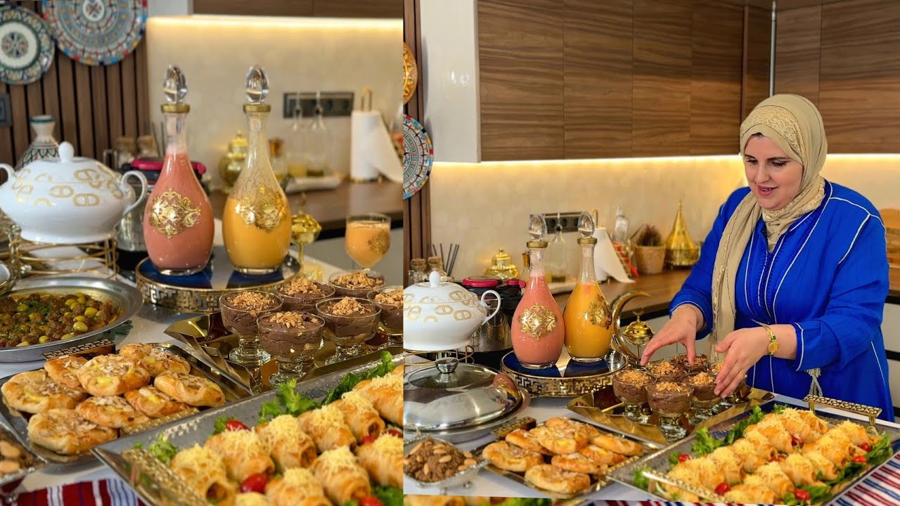 سادس يوم من رمضان اقتصادي ولذيذ الحلو والمالح بعجينة ساهلة بالزاف ديسير كريمي خطيير طاجين بالقليل من