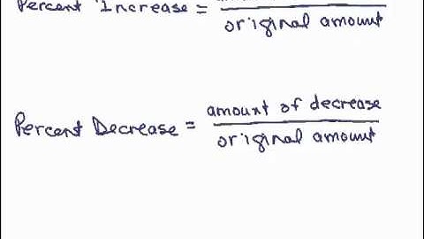 Percent Increase & Decrease 1