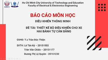 Thiết kế các bộ điều khiển cho xe hai bánh tự cân bằng|fuzzy, neural, GA