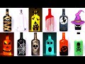 Creative Ideas with Glass Bottles | DIY decorative bottles | Home Decor Ideas HALLOWEEN