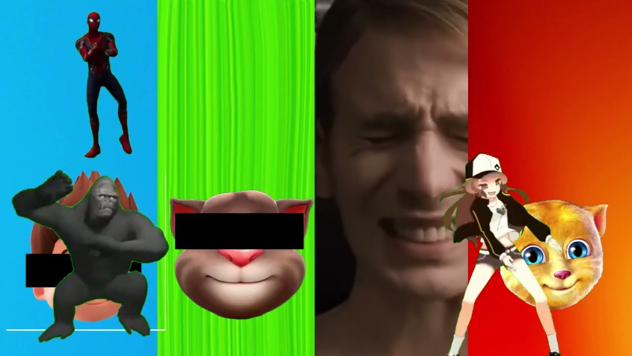 DAME TU COSITA 👀 Wrong Body Parts Dance Funny Puzzle Wrong Heads\ Skye\Tom\alien